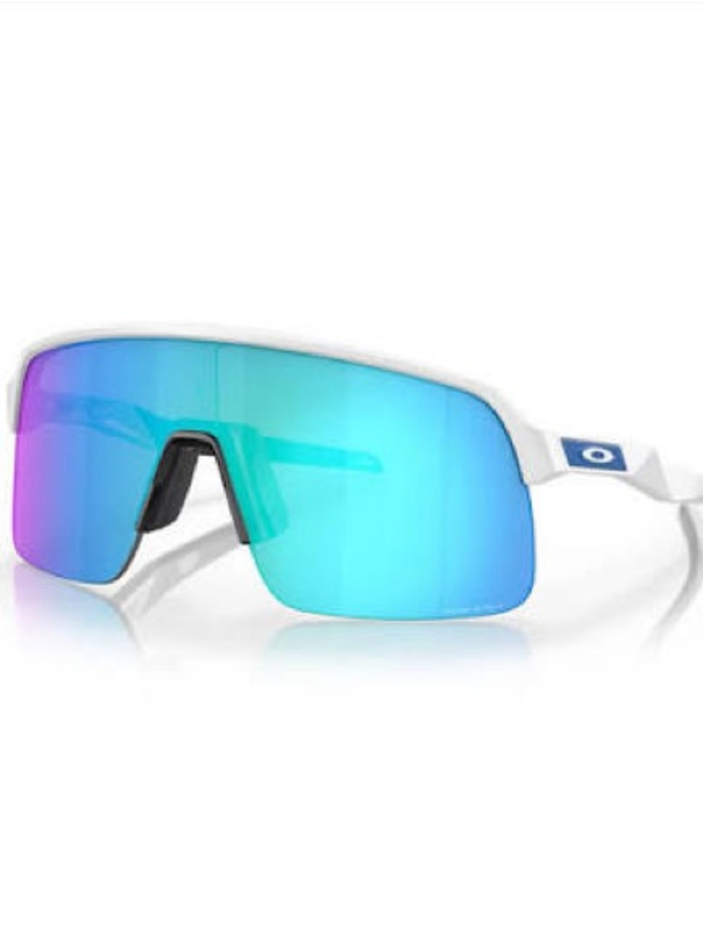 Oakley Mens Sun Glasses Sutro Lite Prizm Sapphire Lenses, 
Matte White Frame